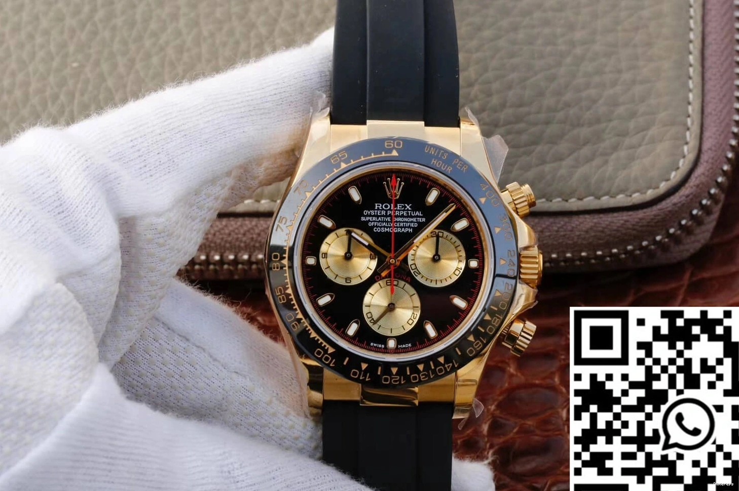 JH Black Rolex Dial Factory Daytona M116518ln-0047 Cosmograph 0506